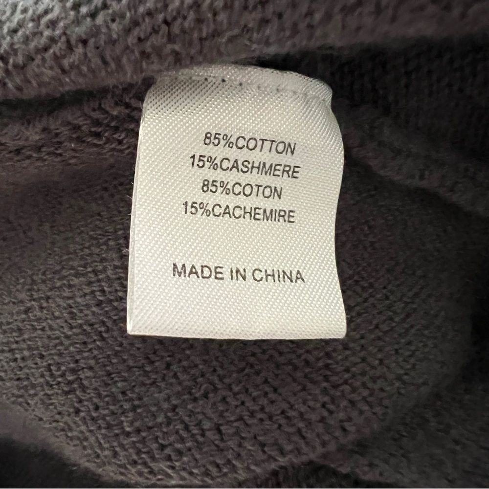 Brochu Walker Moro Cardigan Cotton Cashmere Blend Size XS Gray - Picture 7 of 7